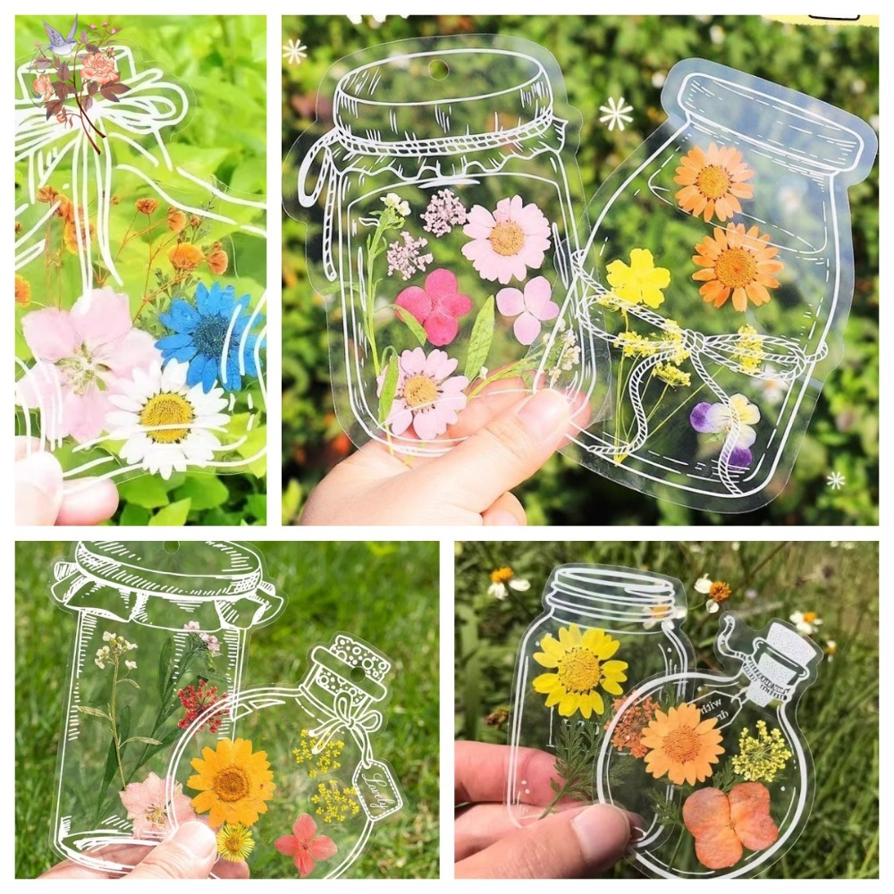 Dried Flower Bookmark - Handgemachte gepresste getrocknete Blumen Lesezeichen DIY