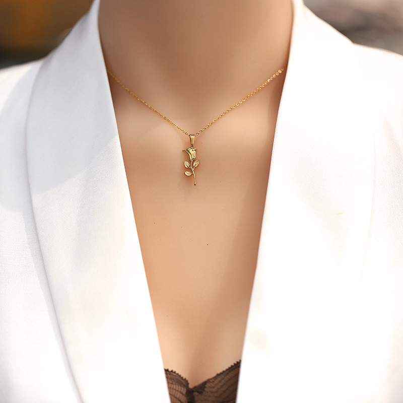 Modische Halskette mit Rosenan – Birth Flower Necklace Bewertung und Preis
