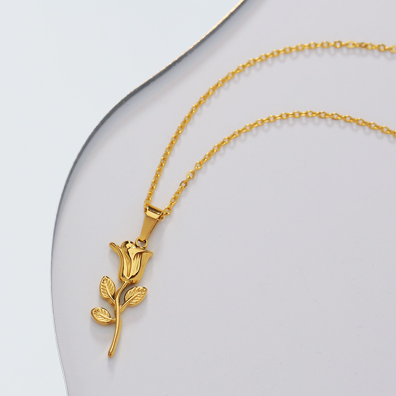 Modische Halskette mit Rosenan – Birth Flower Necklace Bewertung und Preis