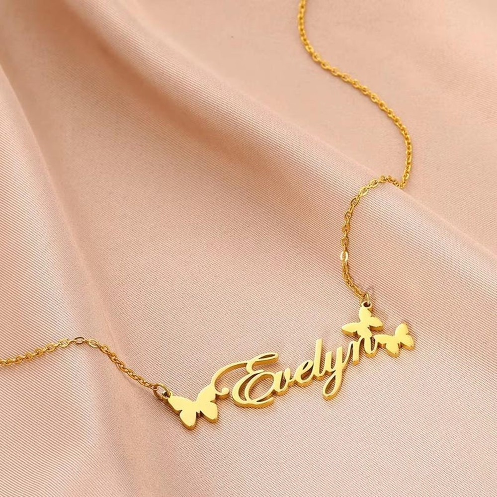 Personalisierte Namenskette, p – Birth Flower Necklace Bewertung und Preis