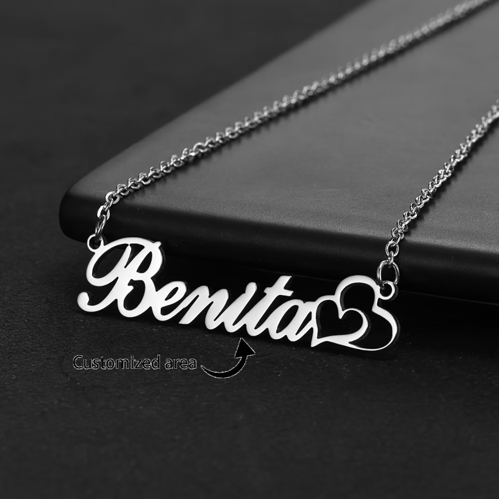 Personalisierte Doppelherz-Hal – Name Necklace Custom Bewertung und Preis